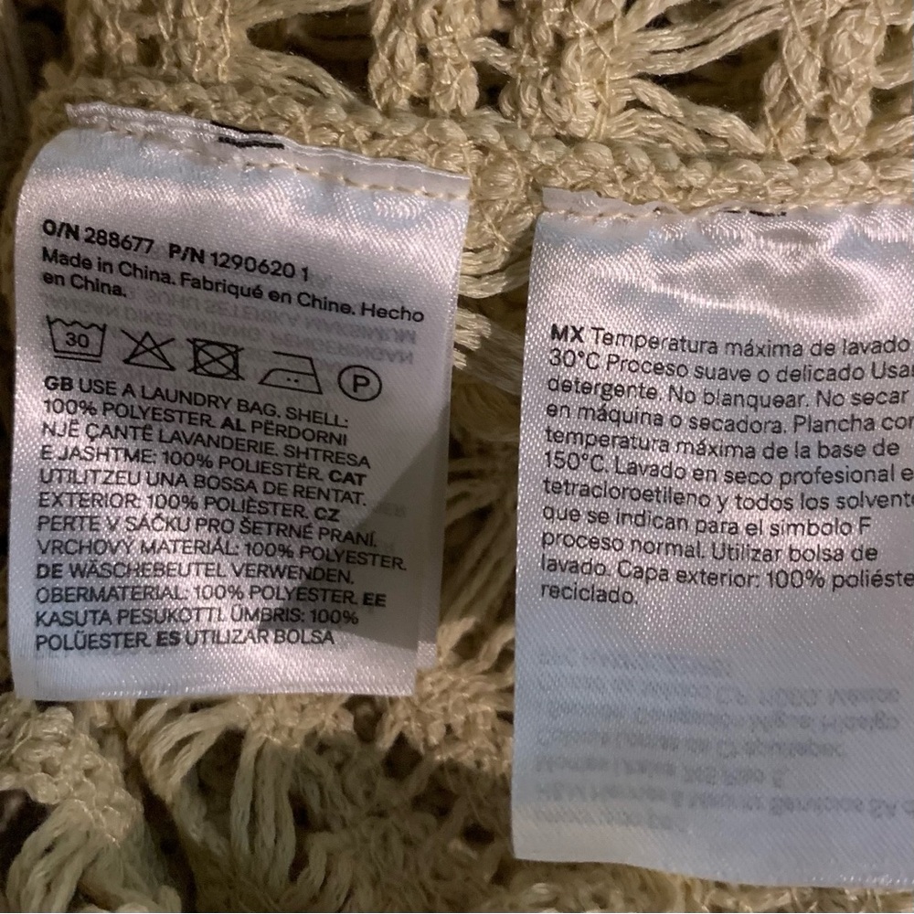 NWT CROCHET-LOOK PULLOVER SHIRT XXL - Picture 5 of 6